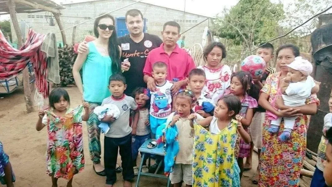 L'équipe OIM auprès de familles, Colombie